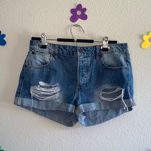 Forever 21 Distressed Denim Shorts